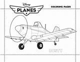 Dusty Planes Disney Crophopper Coloring Color sketch template