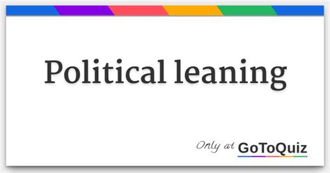 political leaning