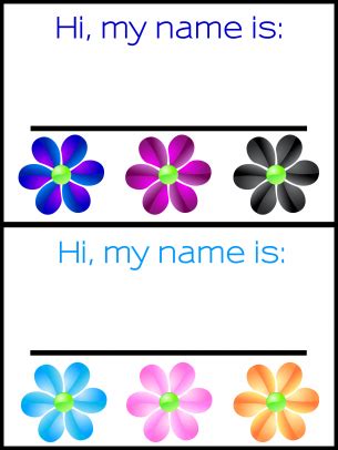 flower  tags