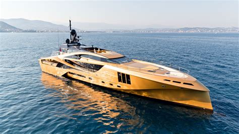 spare  million spend    literally golden yacht