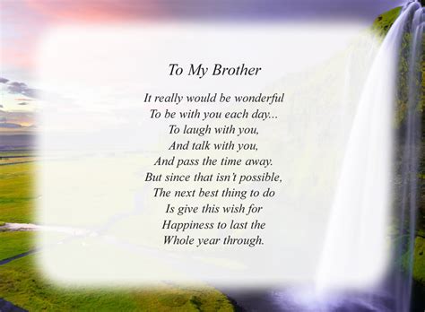 Special Poem For My Brother