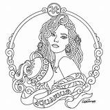 Coloring Pages Zodiac Aquarius Adults Astrology Sign Taurus Printable Signs Aries Adult Colouring Verseau Sheets Color Colorier Drawing Cool Info sketch template