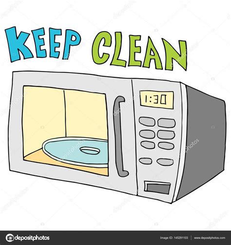 microwave clean vector image   cteconsulting vector stock