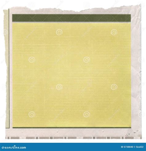 newspaper frame stock photo image  isolated torn article