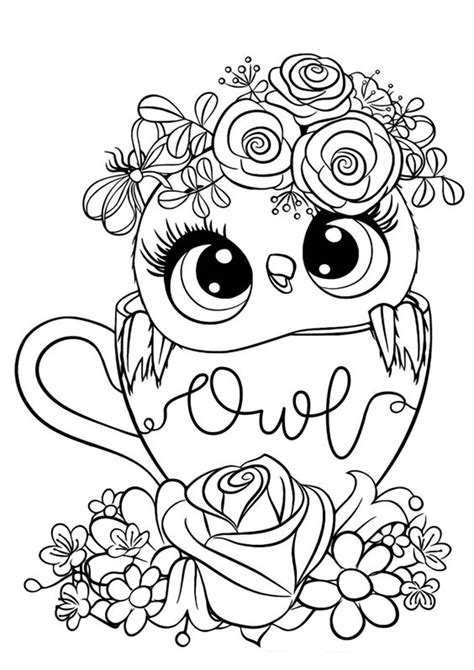 easy  print owl coloring pages tulamama