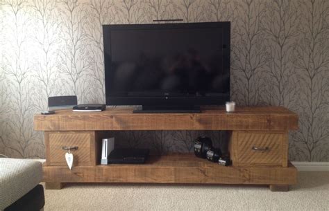 details  extra chunky solid wood tv unit cabinet