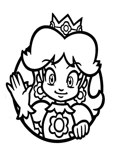 princess peach daisy rosalina coloring pages princess daisy
