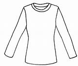 Shirt Sleeve Long Clipart Longsleeve Drawing Clip Sleeves Blank Jersey Cliparts Template Plain Colouring Lines Basketball Deviantart Tee Easy Library sketch template