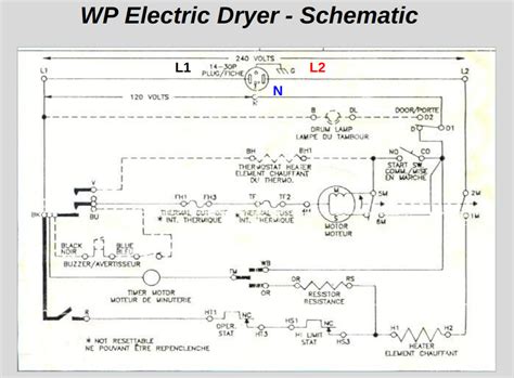 electric dryer schematic wiring