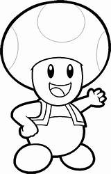 Toad Coloring Mario Pages Bros Toadette Supercoloring Categories sketch template