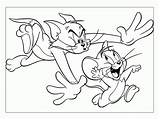 Jerry Tom Drawing Coloring Popular sketch template