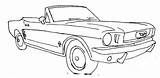 Convertible Outline Mustangs Colouring Gt500 Drawings Mustange Nice Carscoloring 공부 색칠 출처 sketch template