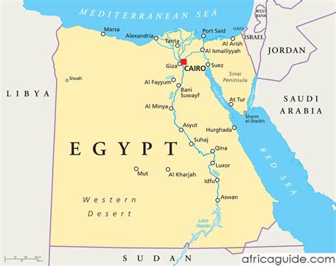 egypt capital map