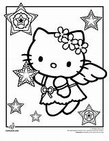 Kitty Hello Coloring Pages Christmas Kids Pool Swimming Color Big Large Clip Tea Party Printable Print Cool Halloween Fun Snow sketch template