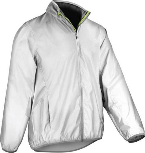 bolcom reflec tex  vis jacket wit reflecterend reflecterende jas maat