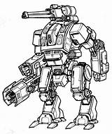 Mech Light Titanfall Robots Battletech sketch template
