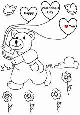 Valentine Coloring Kids Printable Print Pages Pdf Open  sketch template
