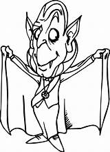 Vampire Coloring Cartoon Pages Wecoloringpage sketch template