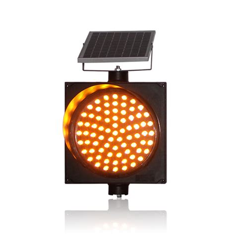 high visibility led mm yellow solar traffic warning lights wide  optoelectronics