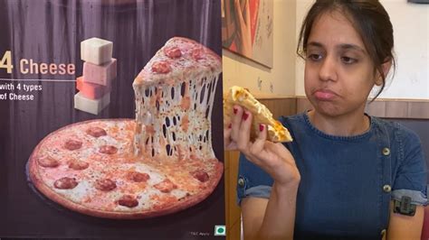 dominos   cheese pizza review  saute youtube