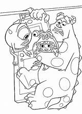 Inc Monsters Coloring Pages Monster Kids Fun sketch template