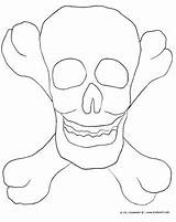 Skull Crossbones Coloring Kinderart Pdf Print Size sketch template