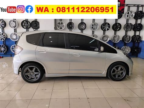 honda jazz pakai velg hsr tpye minas ring  ultron modification