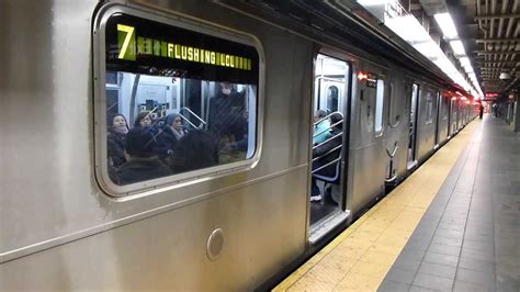 Irt Flushing Line R188 7 Train At Times Square 42nd St