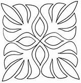 Hawaiian Leaf Quilt Patterns Quilts Palm Stencil Cool Stencils Pattern Embroidery Designs Quilting Cut Applique Templates Patchwork Leaves Block Quilten sketch template