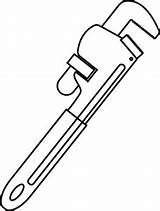 Wrench Ferramentas Serrote Grip Spanner Imprimirdesenhos Faucet Cursocompletodepedagogia sketch template