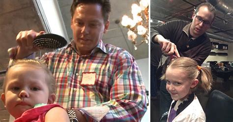 Salon Teaches Dads How To Do Their Daughters Hair And Its A Huge Hit