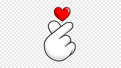 heart hand sign illustration sticker picsart studio telegram heart