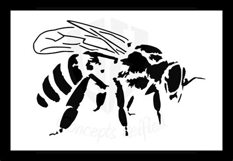 honey bee reusable stencil  sizes  choose  etsy