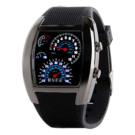 smart  women men sports digital wristwatch aviation turbo dial flash led  gift sports