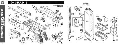 Exploded Diagram Ksc Glock 17 – Ksc Part – Original Worldwide Shipping