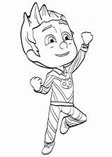 Catboy Coloring Pages Getcolorings Pj Printable Color Masks sketch template