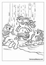 Ponies sketch template