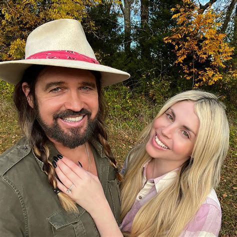 billy ray cyrus poses with fiancée firerose happiness is everything