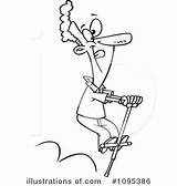 Stick Pogo Clipart Illustration Royalty Toonaday Rf sketch template