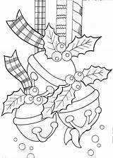 Coloring Christmas Pages Stocking Printable Adult Sheets Adults Pattern Ornaments Kids Books Bells Colors Patterns Colouring Getcolorings Jingle Bell Color sketch template