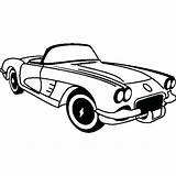 Corvette Coloring Pages Printable 1953 Chevrolet Cars Drawing Getdrawings Getcolorings sketch template