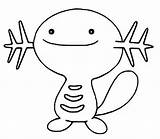 Pokemon Wooper Coloring Pages Pokémon Drawings Mega Morningkids sketch template