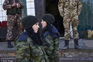 twins anya and katya are fighting together with donetsk people s