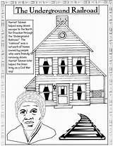Railroad Tubman Harriet Bestcoloringpagesforkids Sheet sketch template