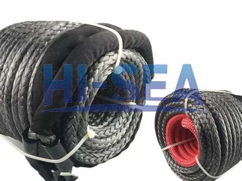 classic synthetic winch rope  protective sleeve