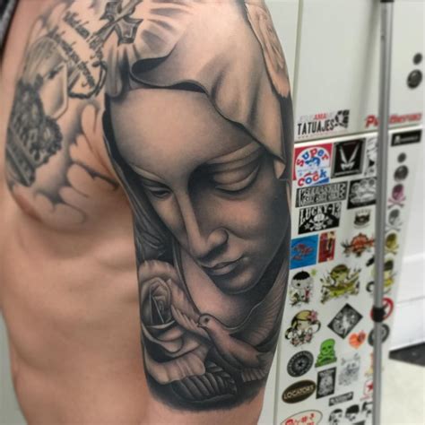 Jonas Bødker On Instagram “healed Tattoo Of Virgin Mary I Did A While