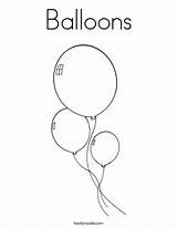 Balloon Coloring Blue Birthday Pages Balloons Popular Getdrawings 14kb 57kb sketch template