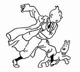 Tin Tintin Milou Snowy Disegno Cartoons Struppi 4kids Print sketch template