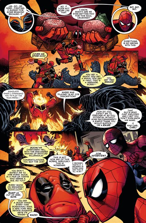 spider man and deadpool vs mindless ones comicnewbies