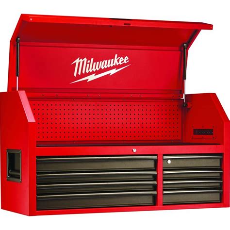 Milwaukee 46 In 8 Drawer Steel Storage Chest Red And Black 48 22 8510